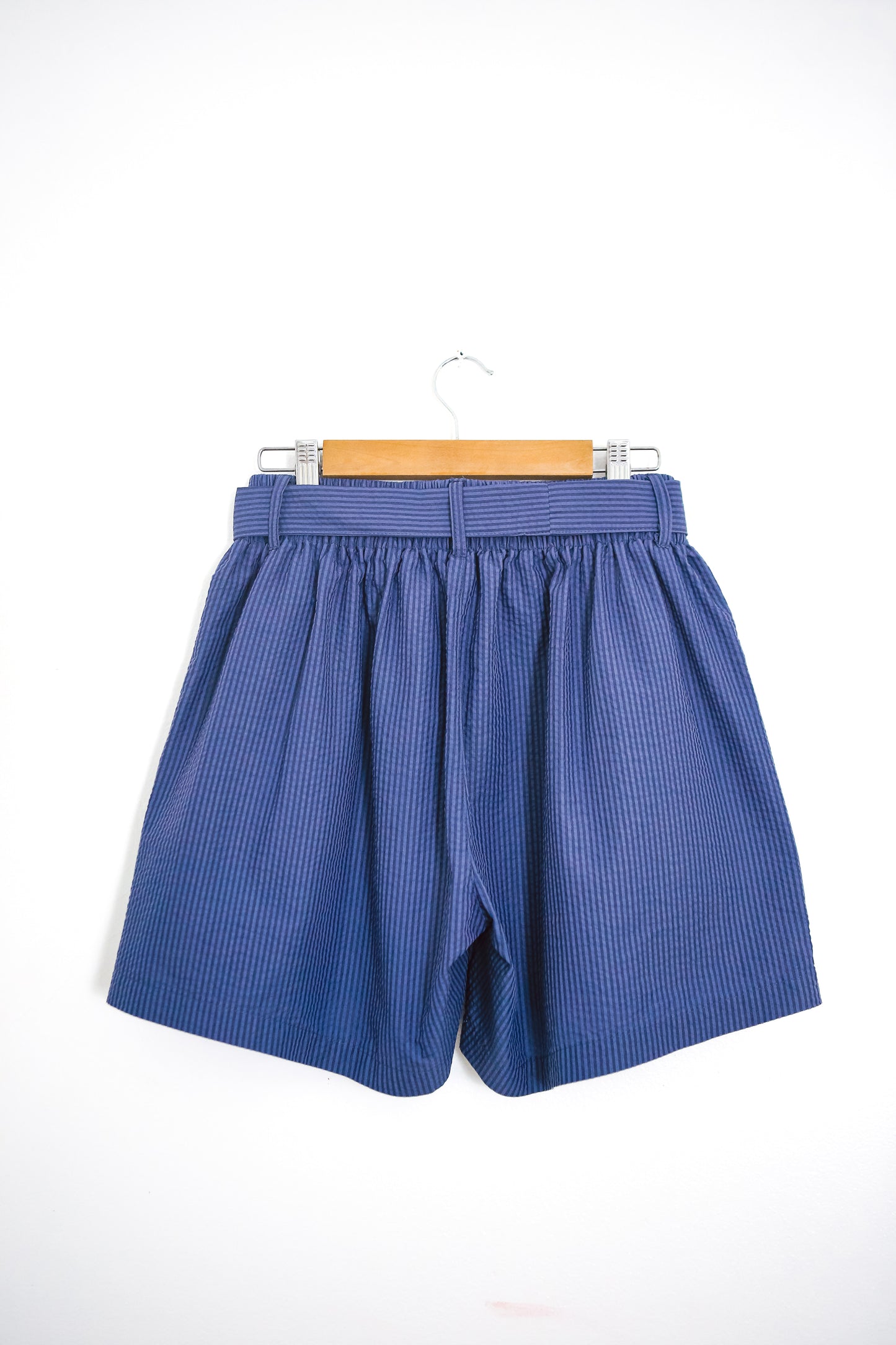 Kidlat Patchwork Shorts in Navy Blue