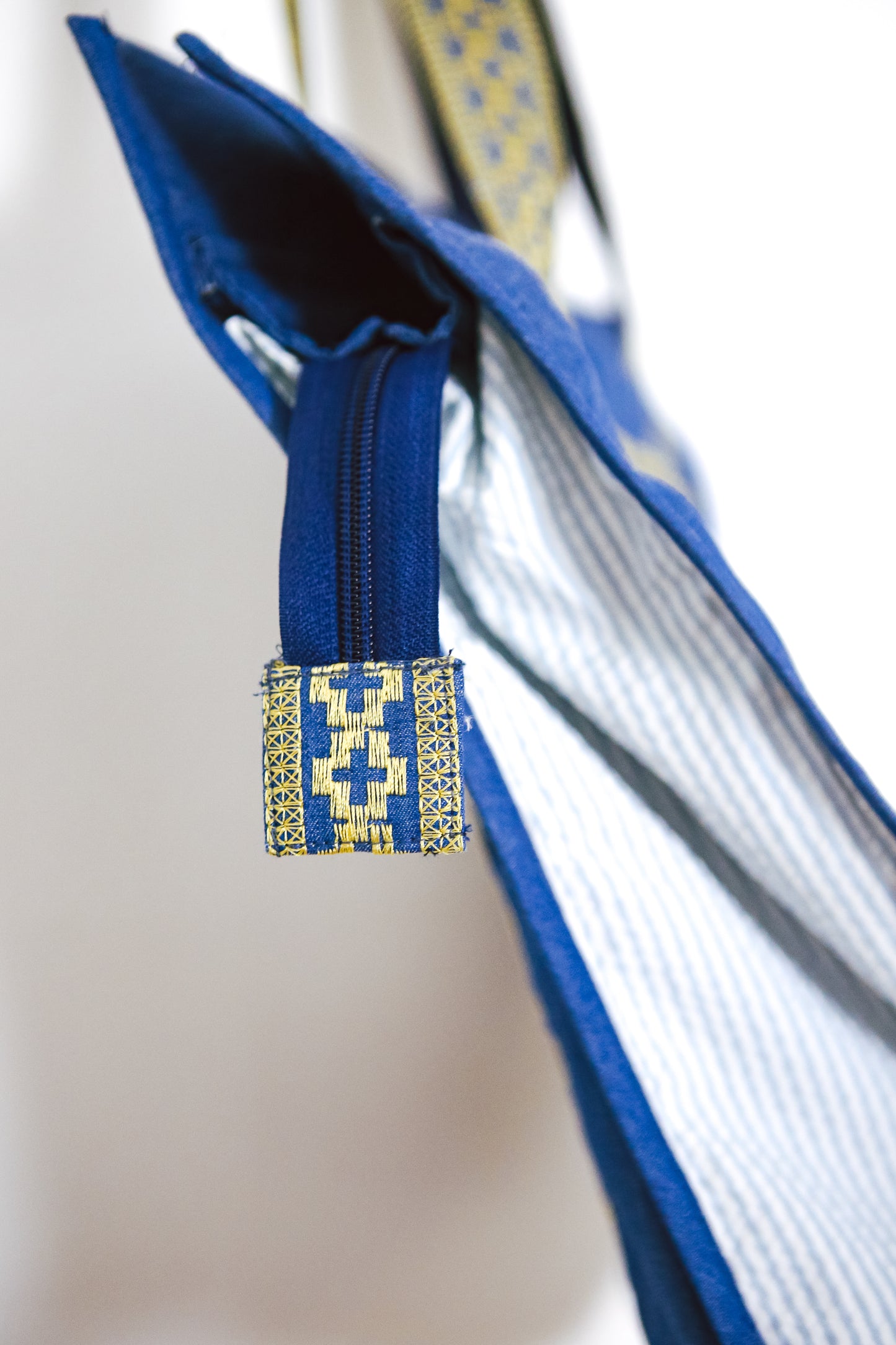 Hiraya Patchwork Tote Bag in Blue