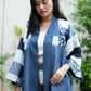 Panaginip Patchwork Kimono in Midnight Blue