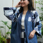 Panaginip Patchwork Kimono in Midnight Blue