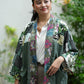 Panaginip Patchwork Kimono in Forest Green