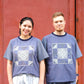 Araw Boxy Patchwork Shirt in Midnight Blue