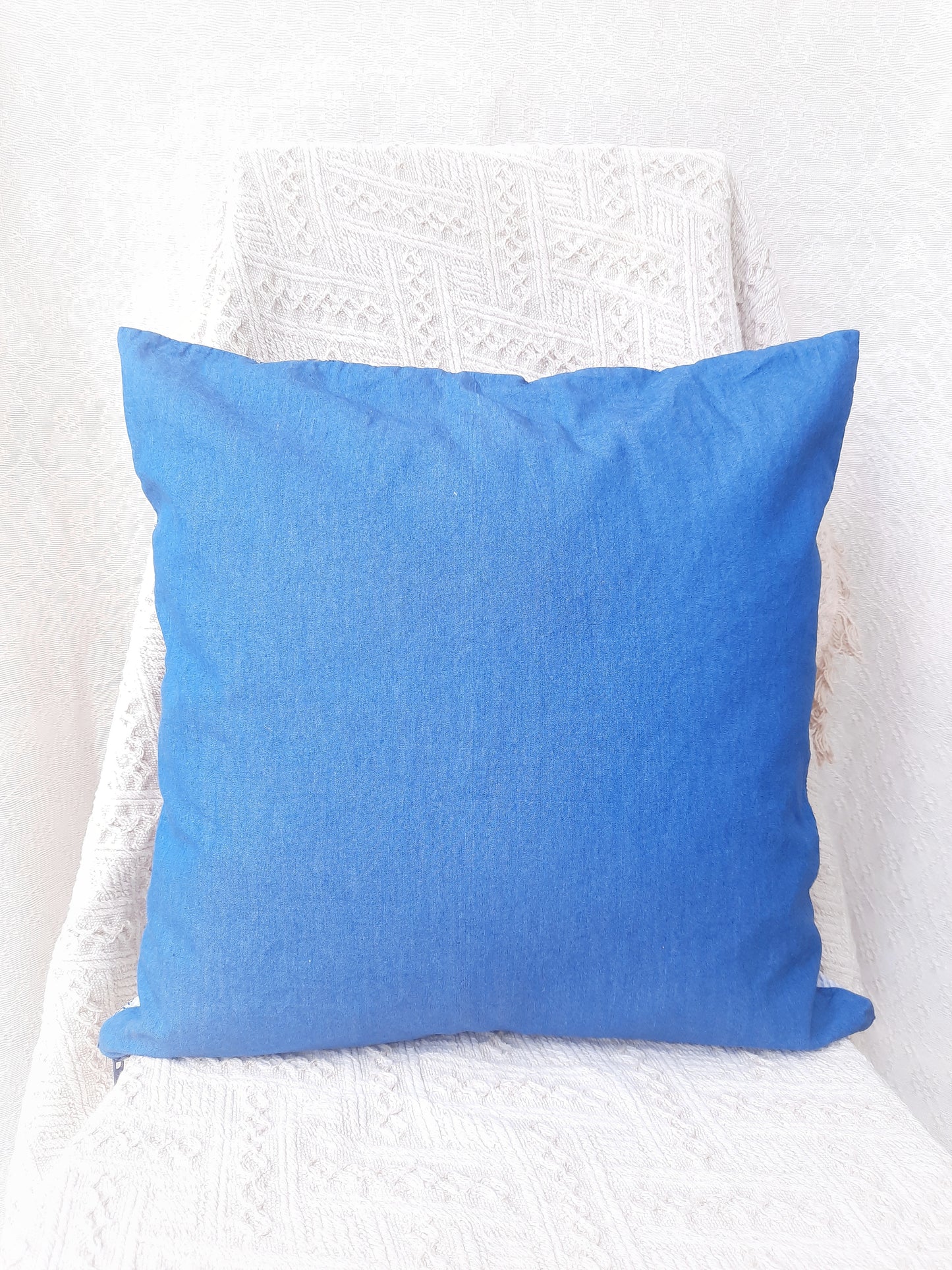 Tala Patchwork Accent Pillow in White