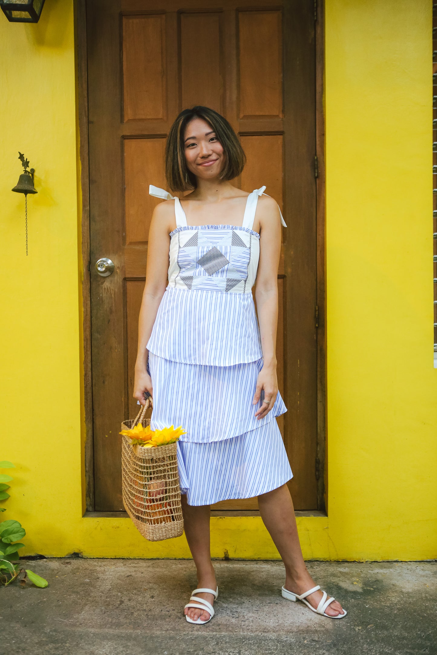 Amihan Ruffled Dress with Bows