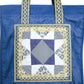 Hiraya Patchwork Tote Bag in Blue
